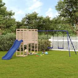 vidaXL Outdoor Playset Solid Wood Pine Brown