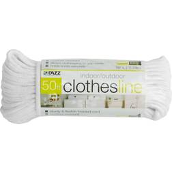 Smart Design All Purpose Weather Resistant Clothesline Cord 1 line x 50 feet White