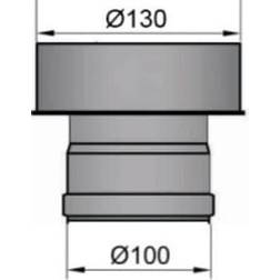 NBE røgrør 100mm til 130mm