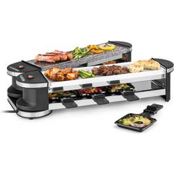 Klarstein Tenderloin 50/50 Raclette Grill 1200W 8 Pers