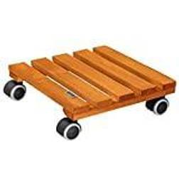 Wagner Multi Roller Châtaigne 28 x 28 cm 4 Roulettes Doubles Soft Charge Maximale 100 kg Naturel