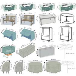 Happy People Housse Pour Siège De Jardin Deluxe 230x135x70 cm Gris