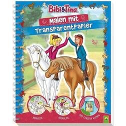 Bibi & Tina Malen mit Transparentpapier