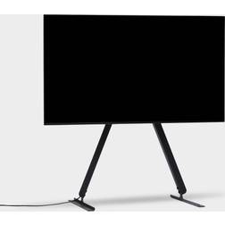 Pedestal Linked Tall TV Stander Charcoal