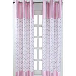 Homescapes Pink Love Hearts Ready Eyelet
