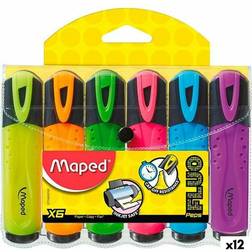 Maped "Fluorescerende markør Peps Classic Multifarvet 12 enheder