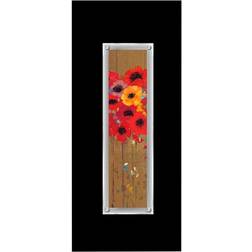 Premier Housewares Poppies 2 Tall Black Framed Art 35x80cm
