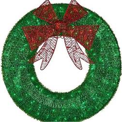 CGC Lighting Extra Large 90cm Luxury Christmas Wreath Decoration