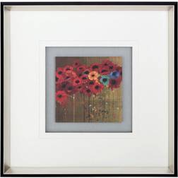 Premier Housewares Poppy White Framed Art 53x53cm