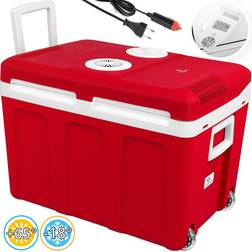 Kesser 40L Kühlbox mit Rollen zum Warmhalten und Kühlen thermo-Elektrische Kühlbox 12 Volt und 230 Volt Mini-Kühlschrank Thermobox für Auto Boot und Camping EEK A mit ECO Modus