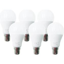 8W LED Ball Bulb B22 Daylight 3000K Energy Saving White 6