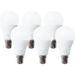 ExtraStar 10W LED Ball Bulb B22 Daylight 6500K Pack of 6