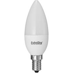 ExtraStar 6W led Candle Bulb E14,3000K, Warm White