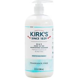 Kirk's 3-In-1 Head To Toe Nourishing Cleanser Fragrance Free 32fl oz