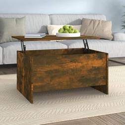 vidaXL Coffee Table Smoked Oak 31.5' x 55.5 x 41.5 cm Legno Multistrato Tavolino