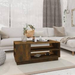 vidaXL Coffee Table End Table 102x55x43 cm - Smoked Oak Mesa de Centro