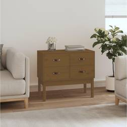 vidaXL Cabinet Honey Console Table