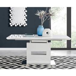 Furniturebox Arezzo Large Extending Gloss Dining Table