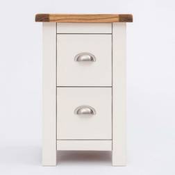 Home Source 2 Drawer Off Petite Bedside Table