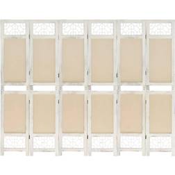 vidaXL 210 165 6-Panel Cream Romavdeler