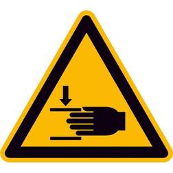 Safetymarking Warnschild Fol Handverletzung SL100mm Format