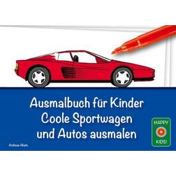 Ausmalbuch für Kinder Coole Sportwagen und Autos ausmalen