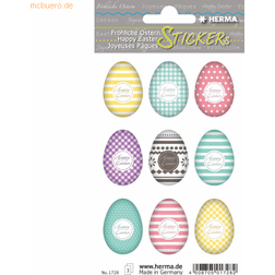 Herma Osterdeko, Sticker Ostern Eierset Bunt