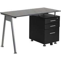 Flash Furniture Singleton Grey/Black Writing Desk 23.5x47.2"