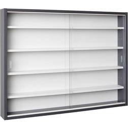 Inter Link Collecty Vitrinekast 2 Glazen Schuifdeuren Grijs