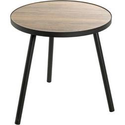 HAKU Möbel End Oak Black Mdf Metal H 52 cm x Ø 50 cm Small Table