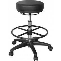 AMSTYLE Roland Schwarz Rund Arbeitshocker 120KG