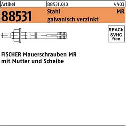 Fischer Dübel, Mauerschraube R 88531 MR verzinkt galvanisch verzinkt