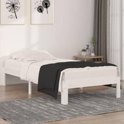 vidaXL Estructura De Cama Individual Madera Maciza 90x190 cm