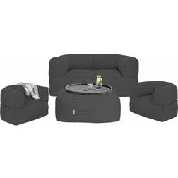 TRIMM Copenhagen Arm-Strong Outdoor Seating - Graphite Set da Lounge da Esterno