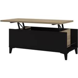 Avec Plateau Relevable L 100 x P 50/72 x H 42/55 cm Table Basse