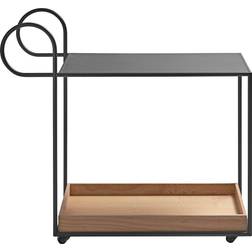 Klong Julius Serving Red Oak Tray Trolley Table