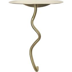 Ferm Living Curvature Wall Table Brass 30 x 43.5 x 25.1 cm Mesa Auxiliar