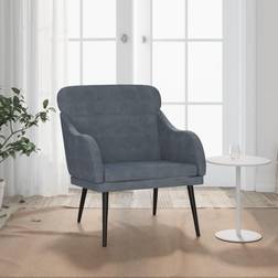 vidaXL Gris Foncé 63 x 76 x 80 cm Fauteuil