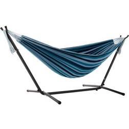 Vivere UHSDO8-34 Hamac Double Avec Support Blue Lagoon 250 x 109 x 104 cm