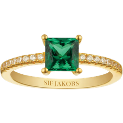 Sif Jakobs Ellera Ring - Gold/Green/Transparent