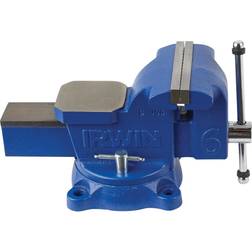 Irwin 4 Workshop Vise Blue Swivel Base Bench Clamp