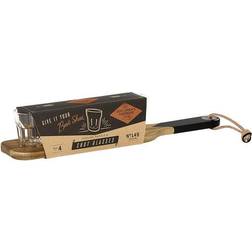 Gentlemen's Hardware Serving Paddle & Shot Glasses One Size Beige Serveringsbakke