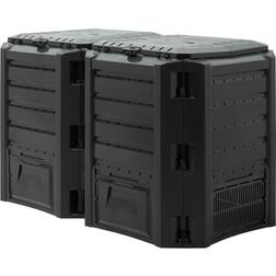 Prosperplast Compostador De Jardín Doble 800l 135x72x83 cm 800L 800L