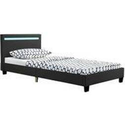 Juskys Letto Imbottito Verona 90x200 cm Nero
