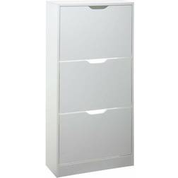 5five Simply Smart Simply Smart White Wooden 115 x 60 x 24 cm Shoe Rack