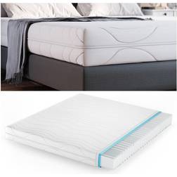 Mousse Froide Blanc 180 x 200 cm 20 cm Vitalispa Matelas en Polyéther