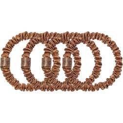 Slip Pure Silk Skinny Scrunchies Set of 4 - Copper