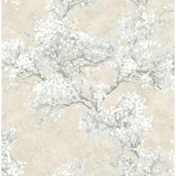 NextWall Cherry Blossom Grove Peel and Stick Wallpaper