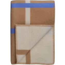 Røros Tweed Knut Wolldecke Taupe Filz Mehrfarbig, Beige (200x135cm)
