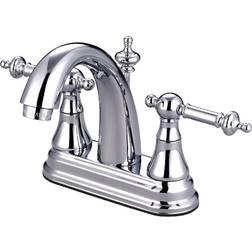 Kingston Brass KS7611TL 4 in Centerset Bathroom Faucet Polished Chro